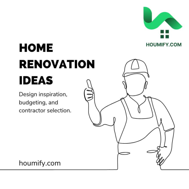 Home renovation ideas: Design inspiration, budgeting, and contractor selection.